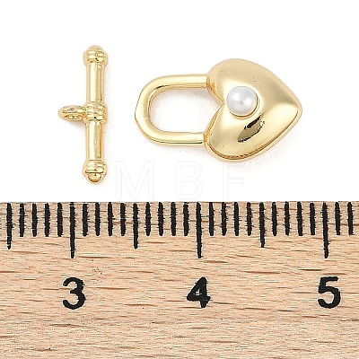 Brass Toggle Clasps KK-K391-08G-1