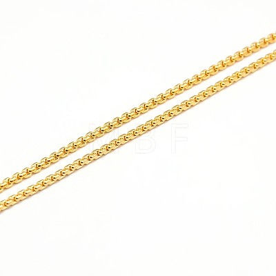 304 Stainless Steel Venetian Chain Necklace Making STAS-A028-N032G-1