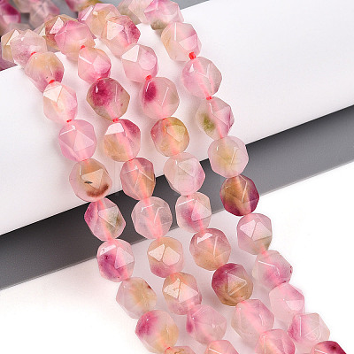 Dyed Natural White Jade Beads Strands G-T139-8mm-45T-1