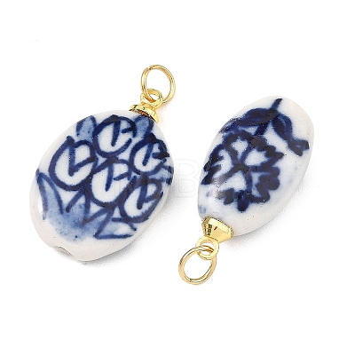 Handmade Porcelain Pendants PALLOY-JF06044-1