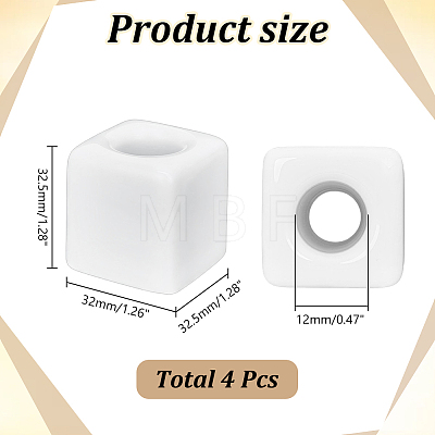 Porcelain Electric Toothbrush Holder AJEW-WH0481-696B-1