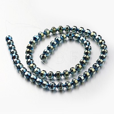 Electroplate Non-magnetic Synthetic Hematite Bead Strands G-F300-31A-07-1