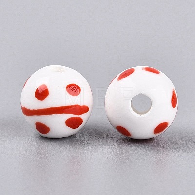 Handmade Porcelain Beads PORC-N012-12B-1