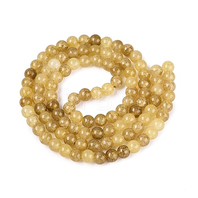 Baking Paint Crackle Glass Beads Strands GLAA-Q106-03A-21-1