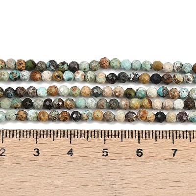Natural HuBei Turquoise Beads Strands G-L628-B02-3mm-02-1