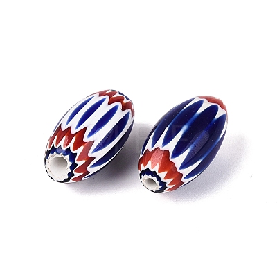 Handmade Millefiori Glass Barrel Beads LA-N002-09H-1