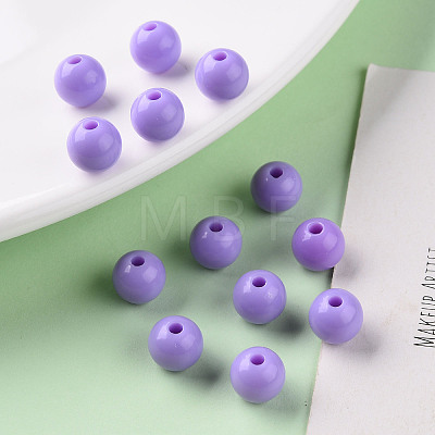 Opaque Acrylic Beads X-MACR-S370-C8mm-A32-1