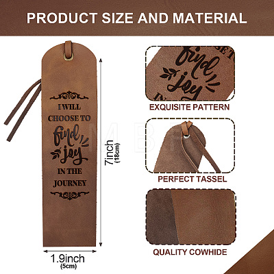 Cowhide Leather Labels AJEW-WH0386-0023-1