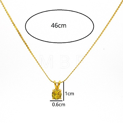 Real 18K Gold Plated Stainless Steel Pendant Necklaces CP2918-3-1