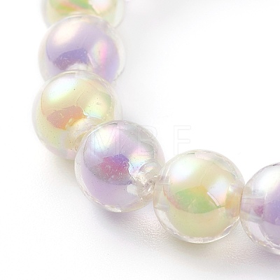 Transparent Acrylic Bead in Bead Stretch Bracelet Sets for Kids BJEW-JB06509-1