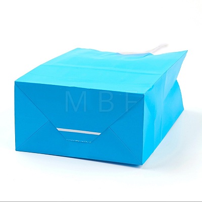 Pure Color Kraft Paper Bags AJEW-G020-B-01-1