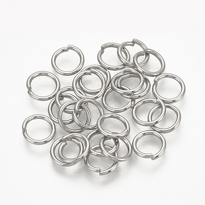 304 Stainless Steel Open Jump Rings X-STAS-S076-52-1