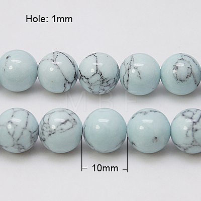 Synthetic Turquoise Beads Strands TURQ-H038-10mm-XXS20-1