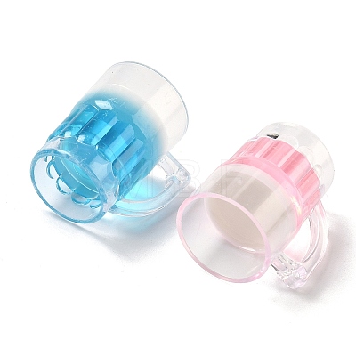 Transparent Resin Pendants RESI-I355-04-1