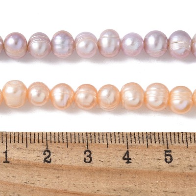 Natural Cultured Freshwater Pearl Beads Strands PEAR-I007-07O-02B-1