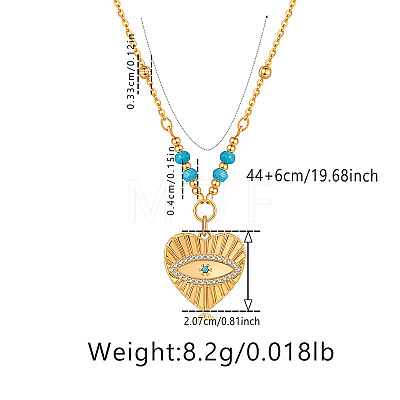Boho Brass Pendant Necklaces for Women WG41E8B-03-1