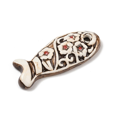 Handmade Porcelain Big Pendants PORC-Z003-01B-1