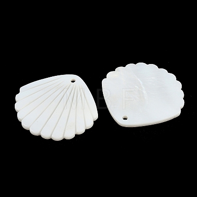 Natural Freshwater Shell Pendants X-SHEL-K006-45B-1