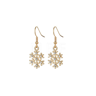 Snowflake Alloy Dangle Earrings FS-WGD9918-18-1