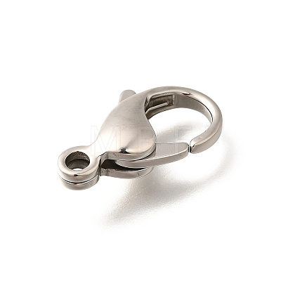 316 Stainless Steel Lobster Claw Clasps STAS-D288-09P-1