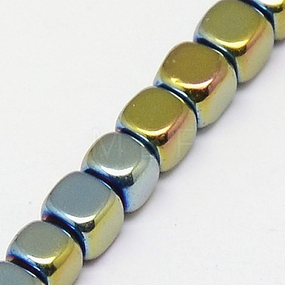 Electroplate Non-magnetic Synthetic Hematite Beads Strands G-J172-2x2mm-06-1