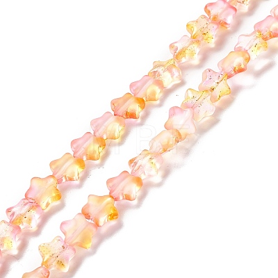 Transparent Glass Beads Strand X1-GLAA-F112-04I-1