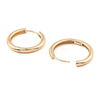 Brass Huggie Hoop Earrings EJEW-I289-11KCG-1