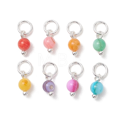 Dyed Natural Freshwater Shell Pendants PALLOY-JF05441-03-1