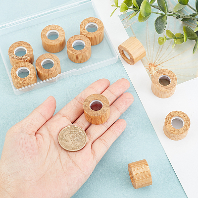 ARRICRAFT 12Pcs Bamboo Cover for DIY Eye Dropper of Essential Oil Bottle FIND-AR0001-79-1