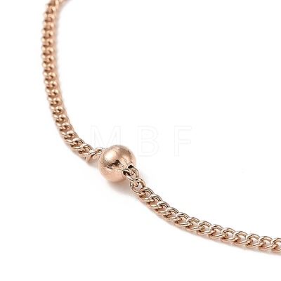 Ion Plating(IP) 304 Stainless Steel Satellite Chain Necklace for Men Women NJEW-E076-01RG-1