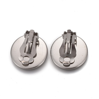 Tarnish Resistant 304 Stainless Steel Clip-on Earring Setting STAS-P249-23D-P-1