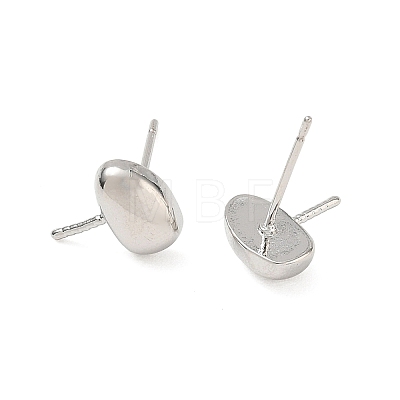 Brass Stud Earring Findings KK-CBABAE6-03P-1