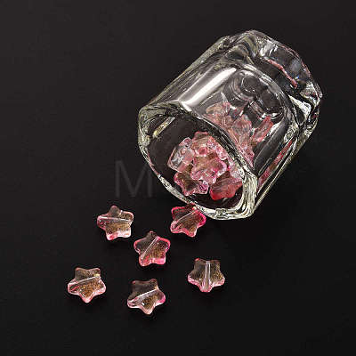 20Pcs Spray Painted Glass Beads GLAA-YW0001-13-1