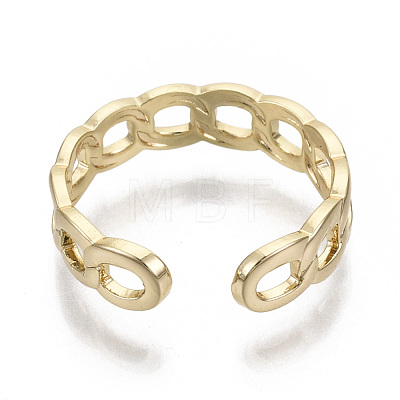 Brass Cuff Finger Rings RJEW-N030-004-NF-1