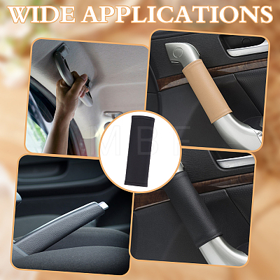 Eco-friendly Leather Car Door Handle Protective Cover FIND-WH0139-972B-1
