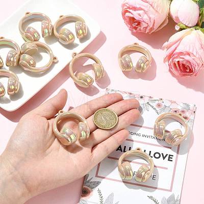 UV Plating Opaque Acrylic Pendants SACR-FZC0001-001I-1