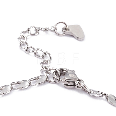 304 Stainless Steel Link Chain Bracelets BJEW-I295-14P-1