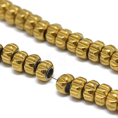 Electroplate Non-magnetic Synthetic Hematite Beads Strands G-T061-46A-1