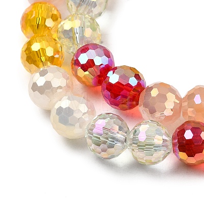 Electroplate Glass Beads Strands EGLA-D300-06-8mm-09-1