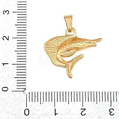 Ion Plating(IP) 304 Stainless Steel Pendants STAS-B141-03C-G-1