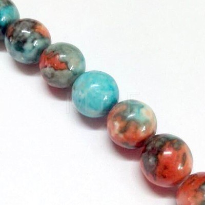 Synthetic Fossil Beads Strands G-L028-10mm-05-1
