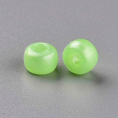 Plastic Pearlized Beads KY-R019-01G-1
