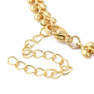 Brass Cobs Chain Necklaces for Women NJEW-G100-01G-1