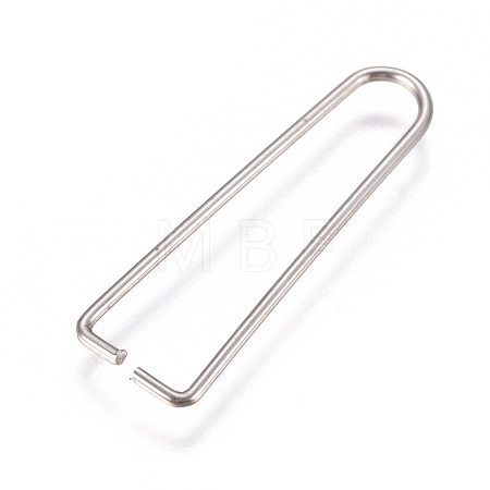 Tarnish Resistant 304 Stainless Steel Ice Pick Pinch Bails X-STAS-K189-A01-S-1
