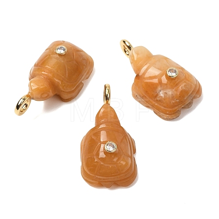 Natural Yellow Jade Carved Pendants G-H357-03G-10-1