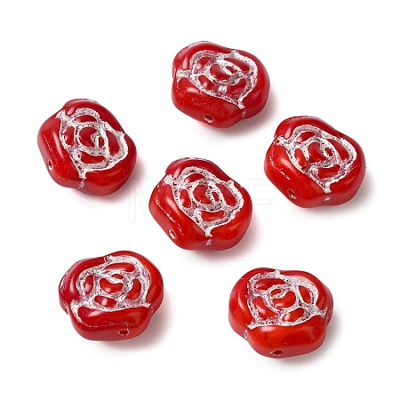 Opaque Lampwork Beads LAMP-P065-02B-10-1