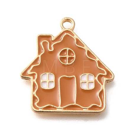 Christmas Theme Alloy Enamel Pendants ENAM-Q509-01KCG-02-1