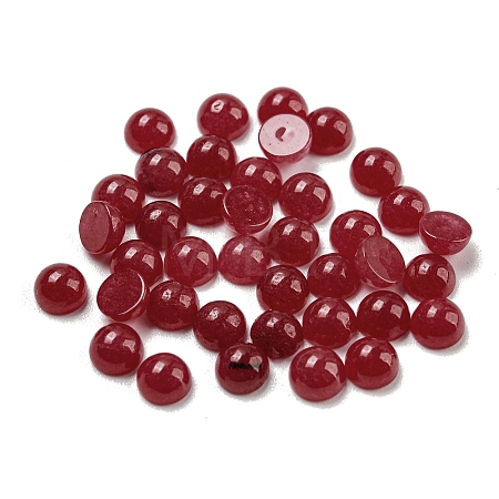 Natural White Jade Dyed Cabochons G-H309-03-23-1