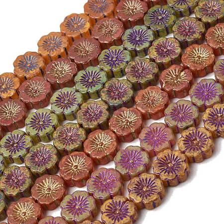 Painted Glass Beads Strands GLAA-Z021-15-1