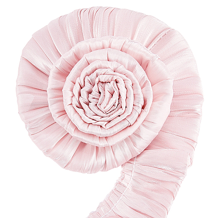 5M Double Layer Polyester Pleated Lace Ribbon OCOR-CY0003-97B-1